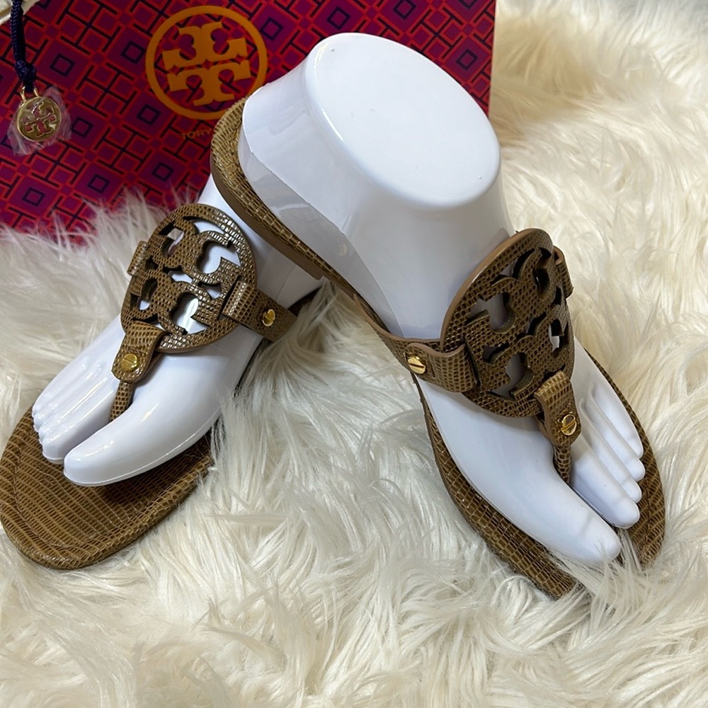 TORY BURCH MILLER SANDAL SZ 8 - Picture 3 of 16